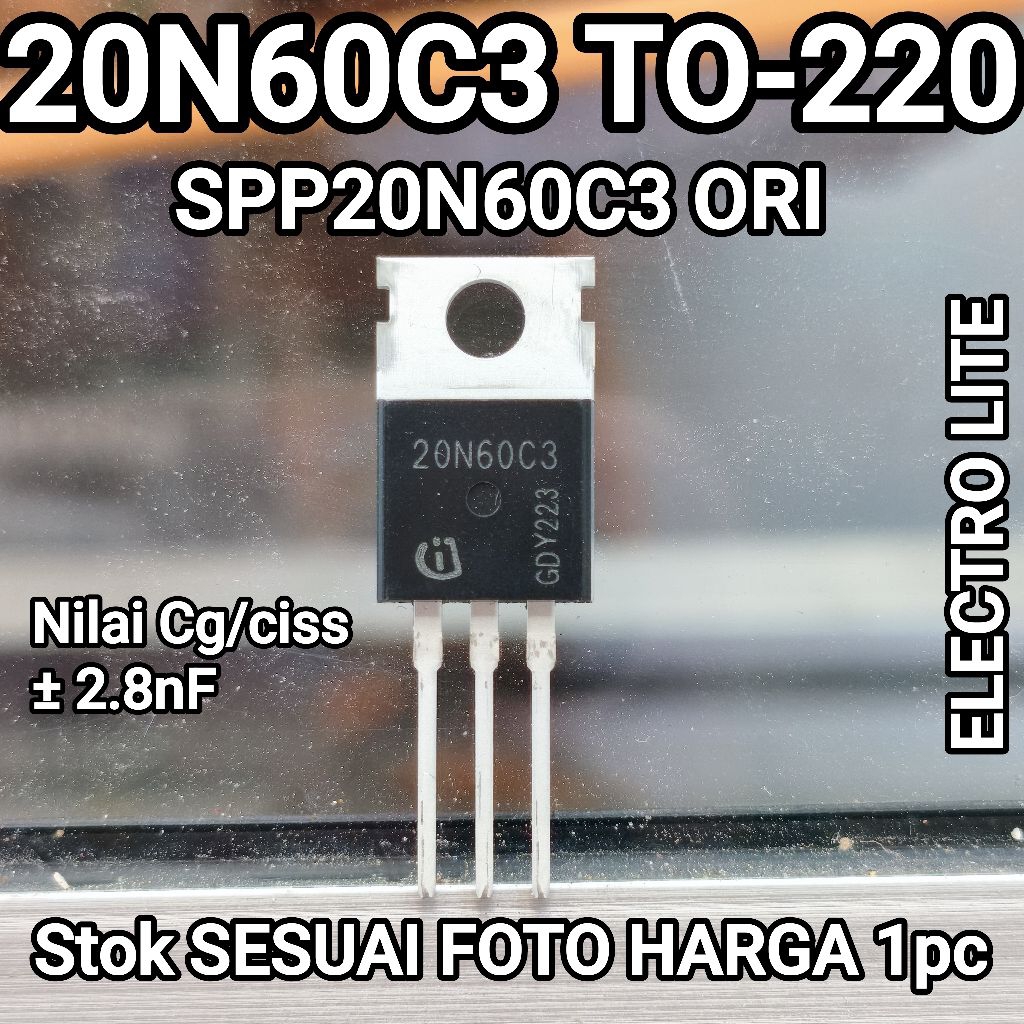 MOSFET 20N60C3 SPP20N60C3 ต้นฉบับ 20N60 20A 600V TO220