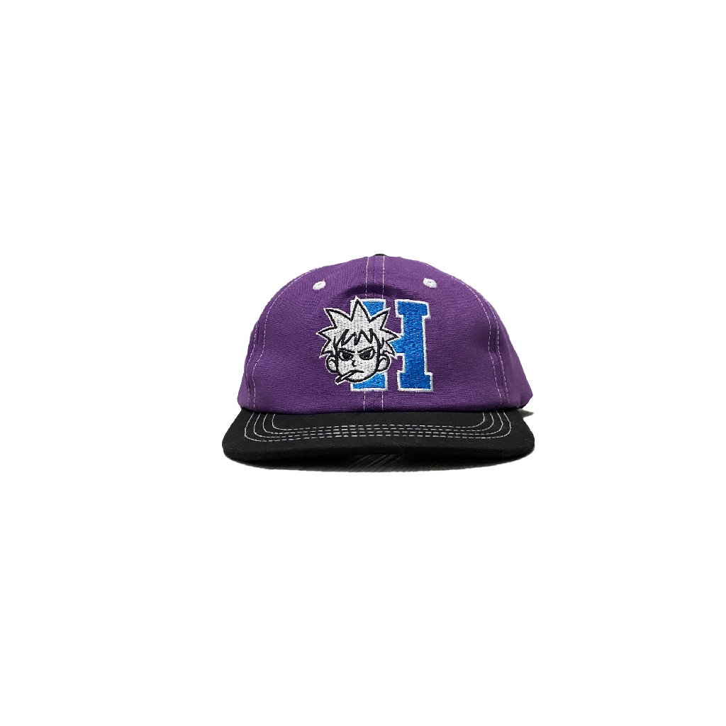 Smoky Purple Black Contrast Stitch 6 แผงหมวก - Heliad Arkein