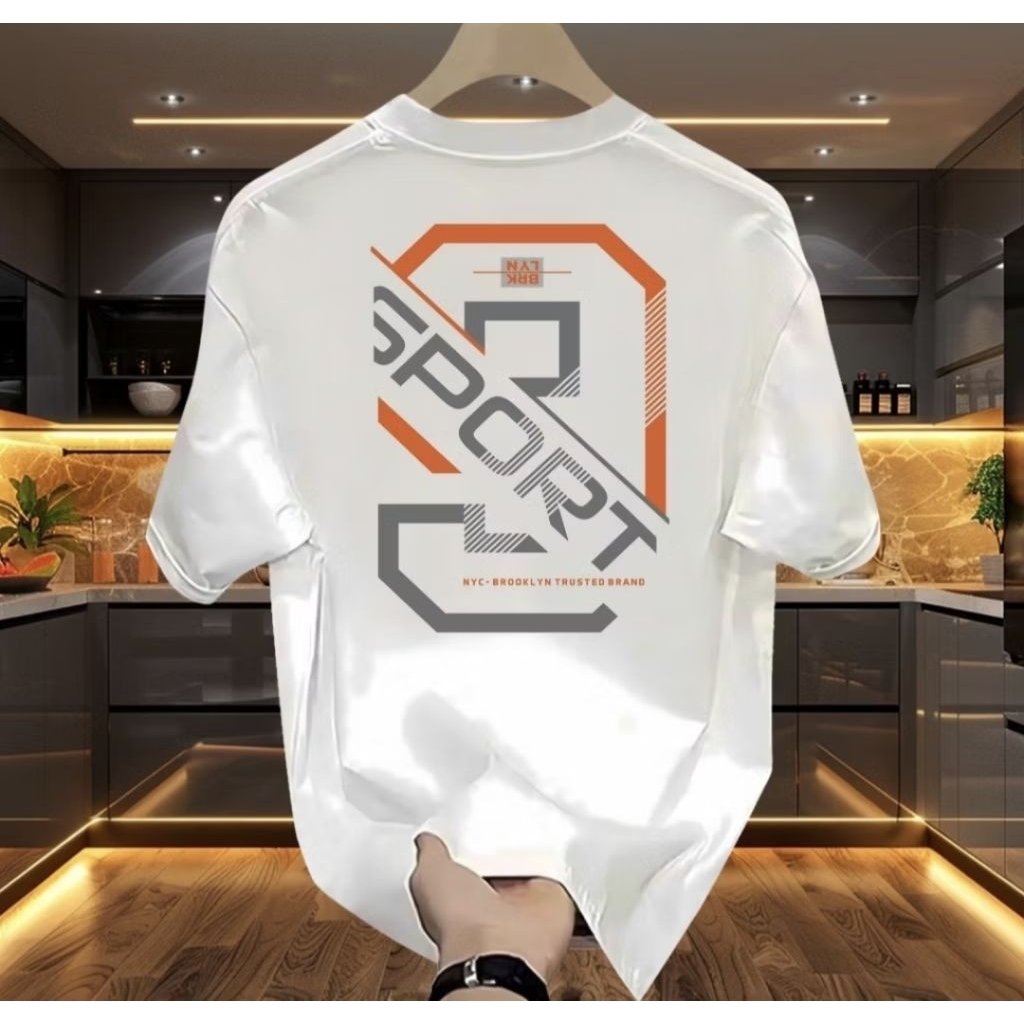 DISTRO MENS T-SHIRTS พร้อม 9 SPORT MOTIFS, เสื้อยืด BIGSIZE S - 7XL, 100% COTTON COMBAD 24s MATERIAL