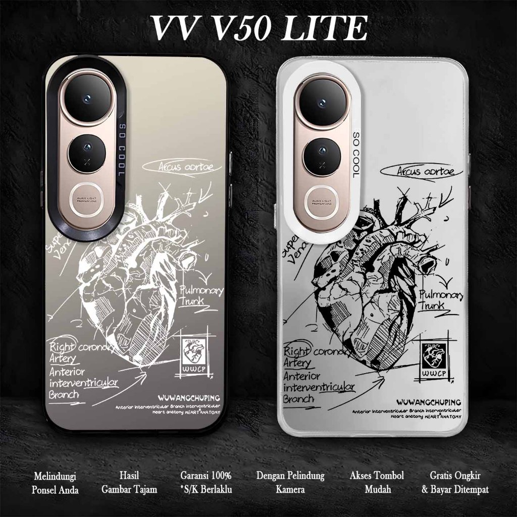 HP Softcase Premium Matte Hard Casing So Cool IMD สําหรับ Vivo V50 Lite - เคสโทรศัพท์ Vivo V50 Lite 