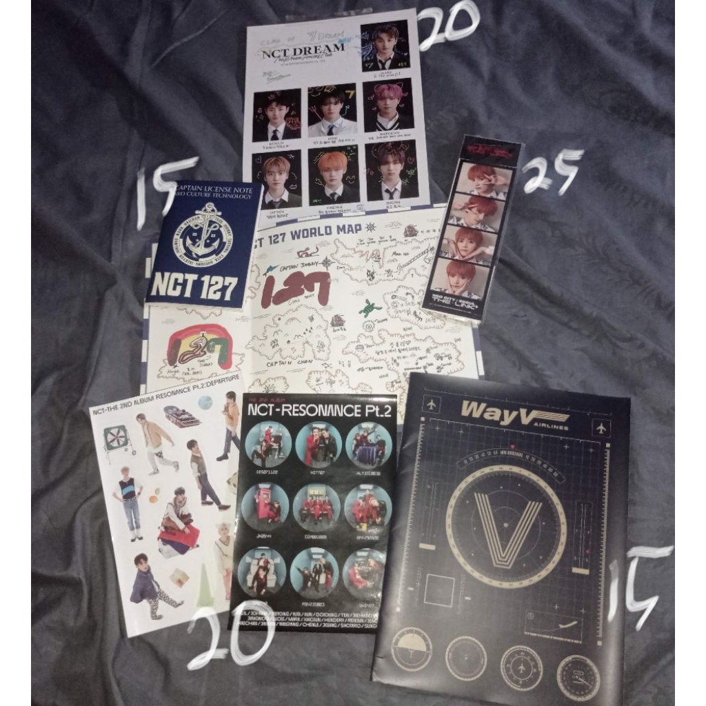 Brochure หนังสือเล่มเล็ก sg22 สติกเกอร์อัลบั้ม resonance pt1 pt2 4cut photo taeyong md the link worl