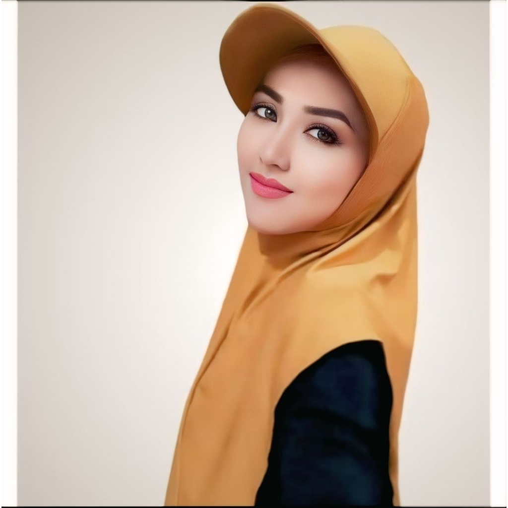 หมวก Hijab Sport Mustard Color ไซส์ M และ L