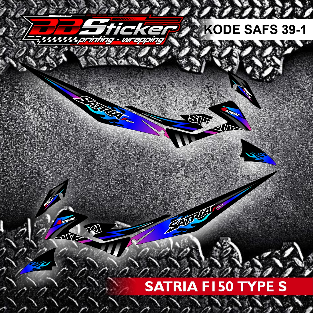 SUZUKI SATRIA FU 150 FACELIFT TYPE S แถบมอเตอร์ไซค์ | สติ๊กเกอร์ LIST SAFS 39 RACING