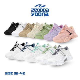Zeodda Yoona Sepatu Sneaker Wanita Korea Sporty Traning Jogging free Kotak 1031