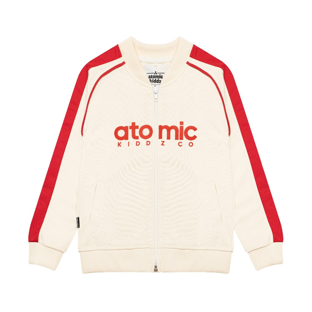 Atomic Kiddz Crewneck Sweater สําหรับเด็กชายและเด็กหญิง 1-12 ปี - ZIGA BROKEN WHITE