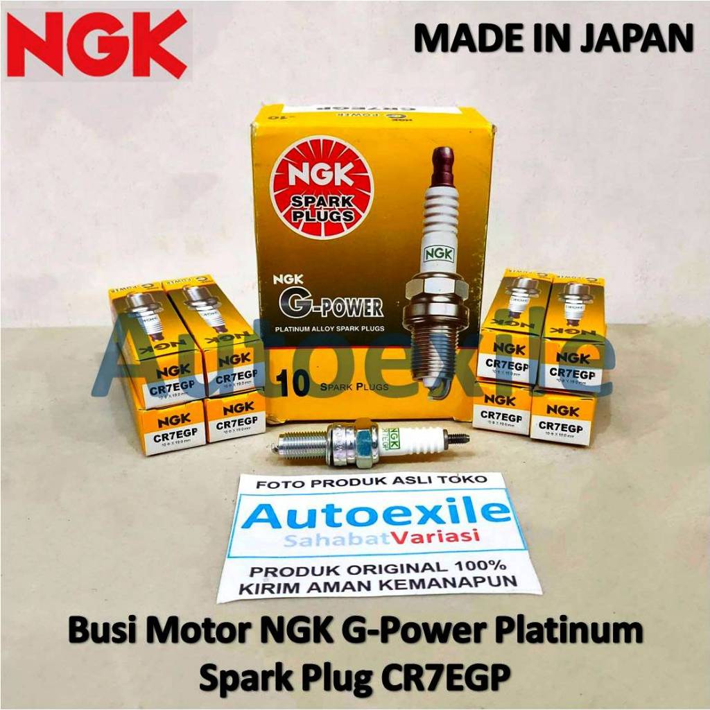 หัวเทียนรถจักรยานยนต์เดิม NGK G-Power Platinum CR7EGP หัวเทียนเดิม GPower G Power SM570R SM610 TC610