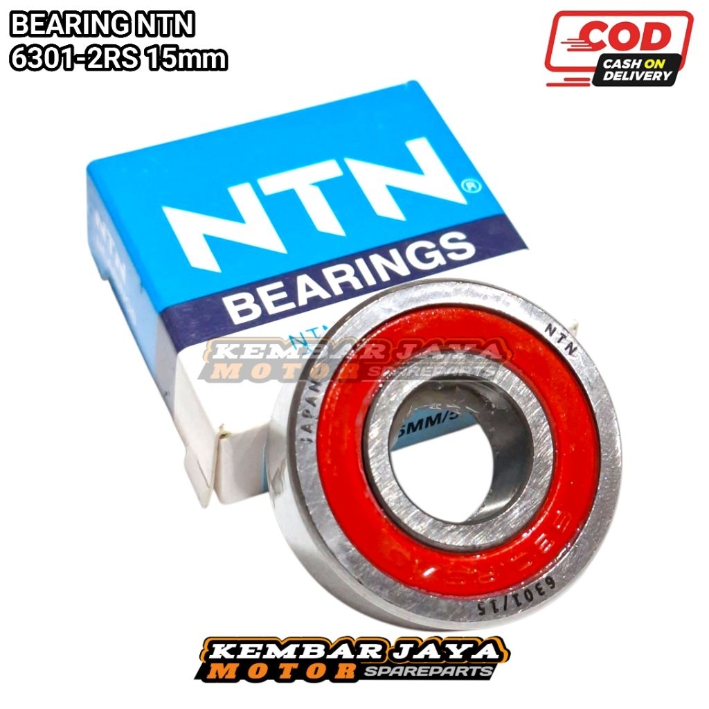 BEARING 6301 2RS 15MM NTN JAPAN 6301 2RS-15MM NTN 6301 2RS AS 15MM NTN ORIGINAL