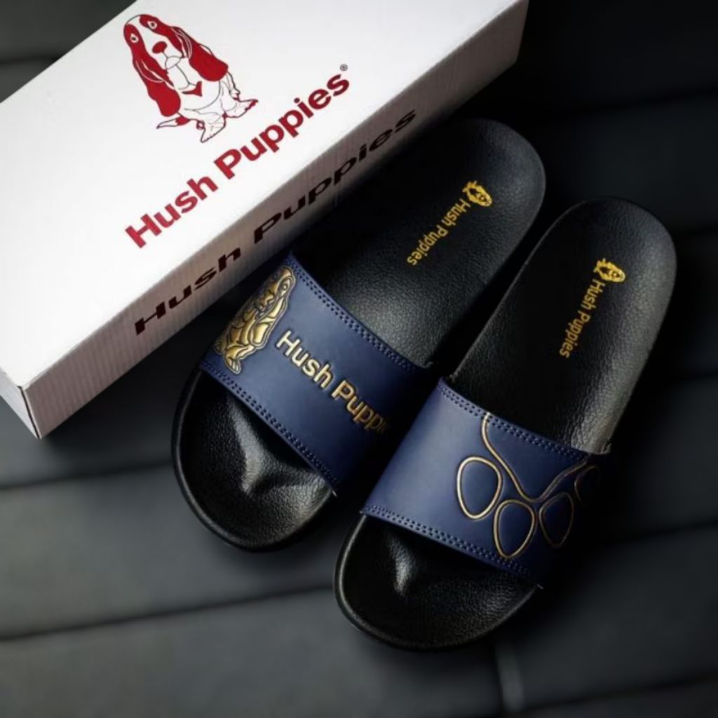 HUSH PUPPIES รองเท้าแตะโปโล รองเท้าแตะสไลด์ Huush Puppy รองเท้าแตะผู้ชาย รองเท้าแตะผู้หญิง