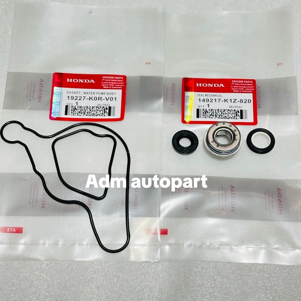 ซีลซิล ปั้มน้ํา K1Z+Oring Seal Waterpump KOR PCX 160 ADV 160 STYLO 160 VARIO 160 Original