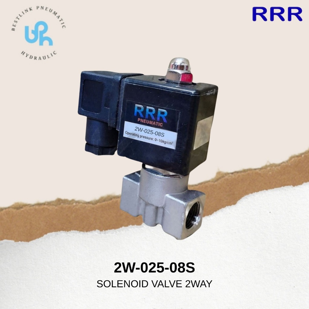โซลินอยด์ 2 ทาง สแตนเลส 2W-025-08S - AC220