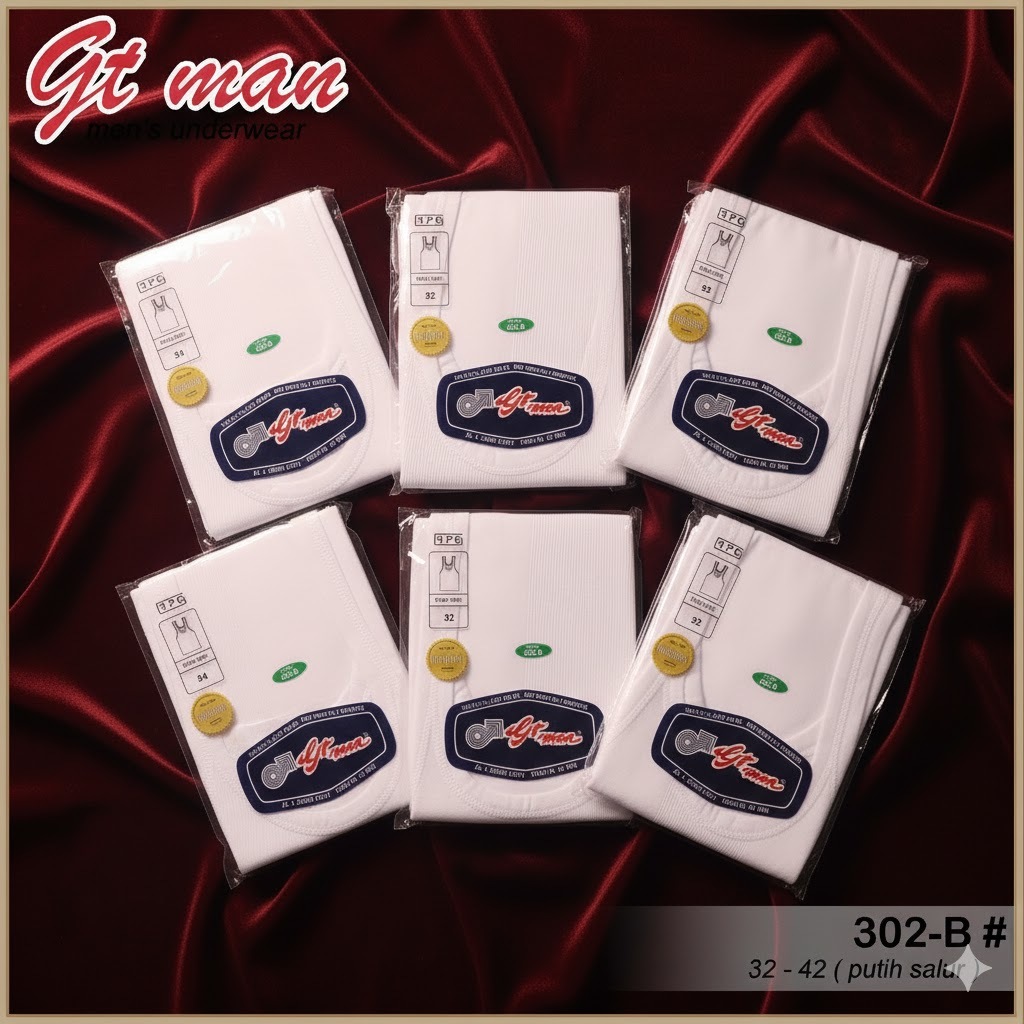(1 ชิ้น) GT-MAN SINGLET FOR ADULT MEN SINGLET UNDERSHIRT | GT MAN MENS UNDERSHIRT SINGLET ไซส์ 32,34