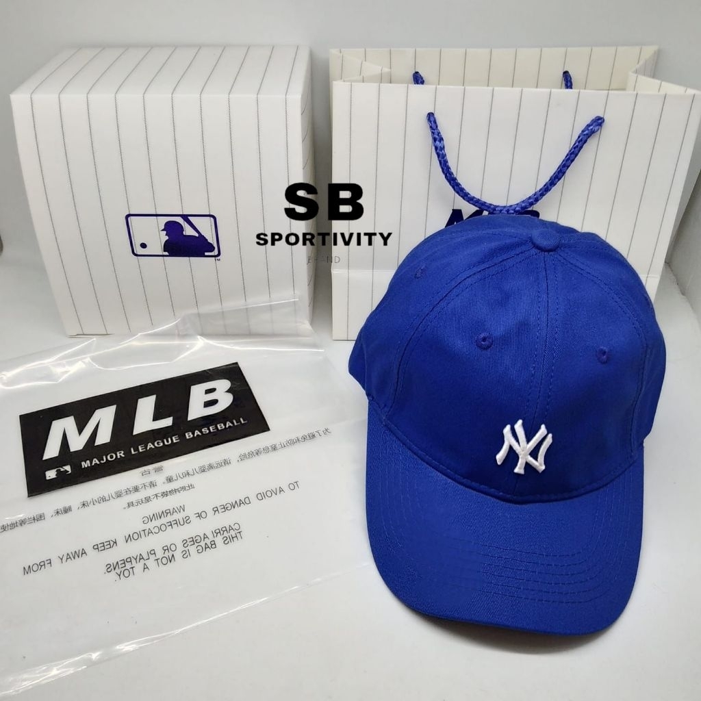 G-613 หมวก MLB NY S Vintage Blue