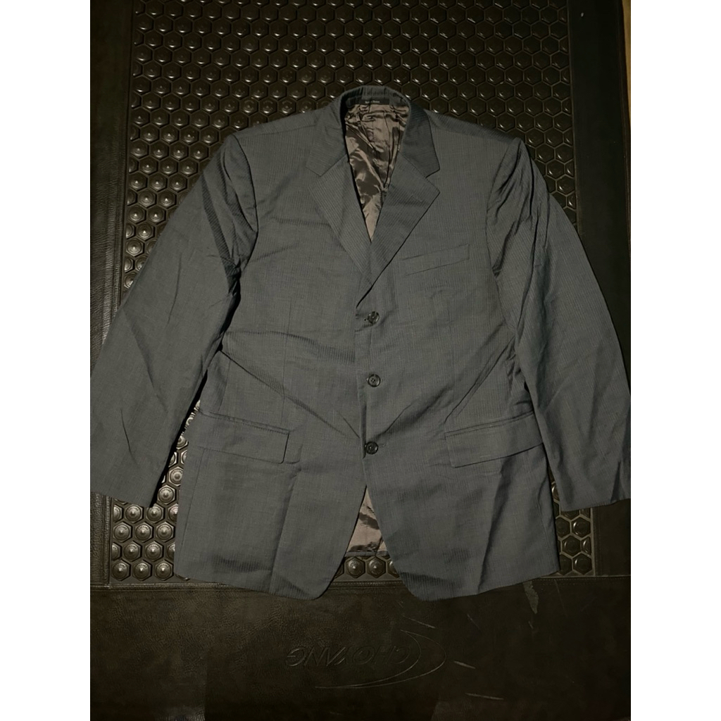 BLAZER JAS LUXURY ERMENEGILDO ZEGNA RITTI STRIPE GREY LUXURY BRANDED