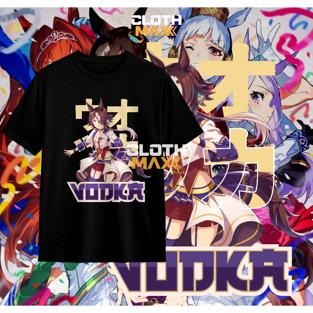 เสื้อยืดวอดก้า Uma Musume สวย Derby Haru Urara ยังคงเป็นความรัก สบาย Agnes Tachyon