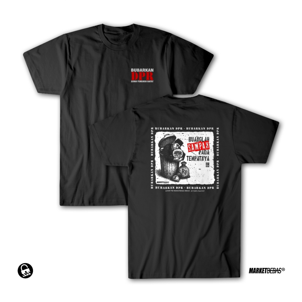 เสื้อยืด MarketFree - BUBARKAN DPR - MB002 คอตตอนหวี 24s