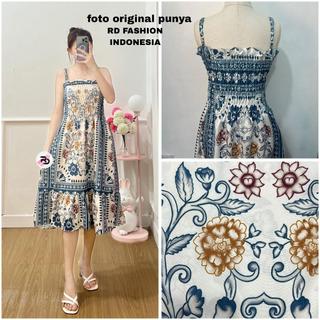 RD FASHION- Babydoll DRESS TALI WANITA / DRESS TANKTOP / Dress Smocked ful