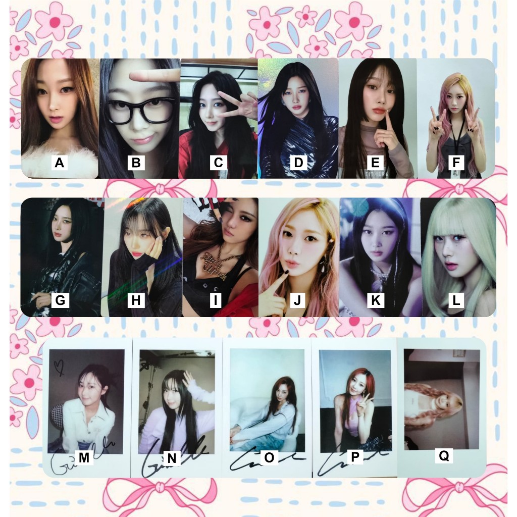 Aespa Giselle Ningning Official Photocard - [READ DESCRIPTION]