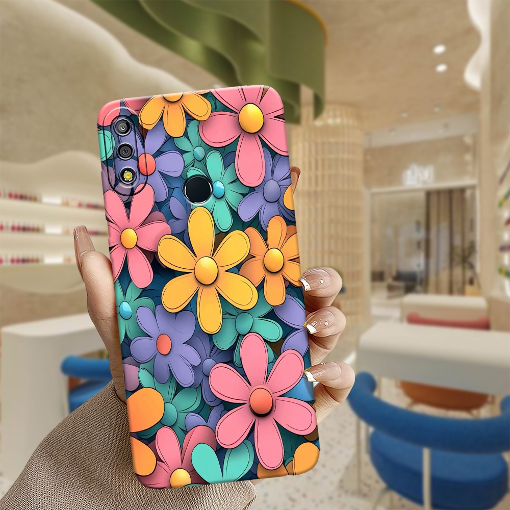 เคสโทรศัพท์ HP Asus Zenfone Max Pro M2 - เคสดอกไม้แฟชั่น - Asus Zenfone Max Pro M2 Softcase - Phone 