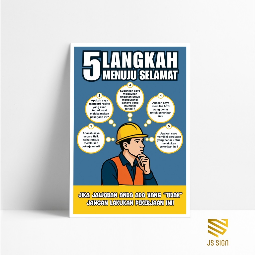 โปสเตอร์นิรภัย K3 - 5 STEPS WELCOME