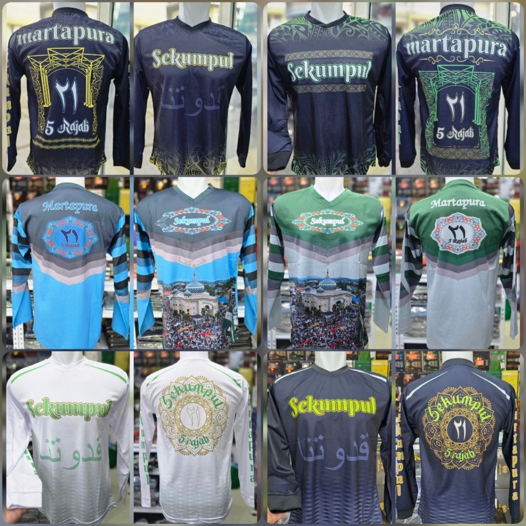 Moment 5rajab ของที่ระลึก Jersey เสื้อยืด Sekumpul Martapura