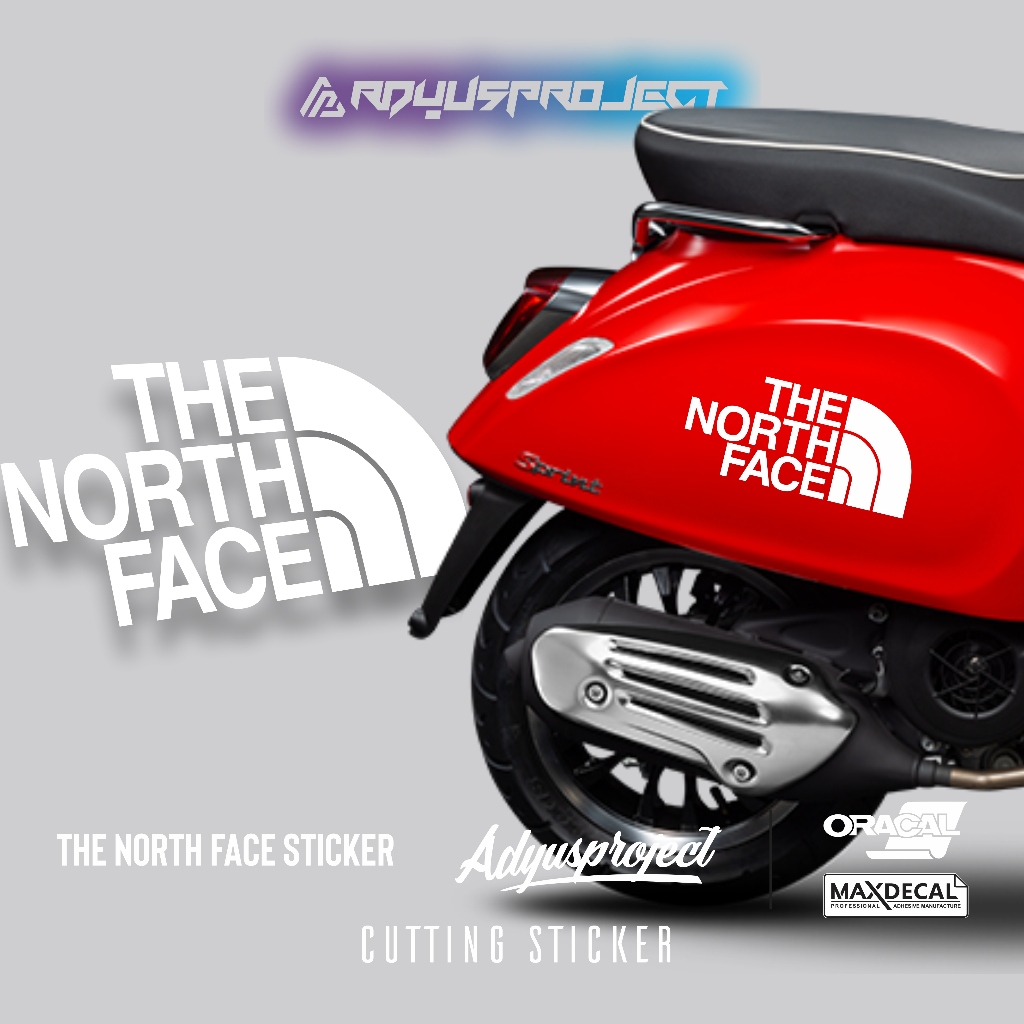 THE NORTH FACE สติ๊กเกอร์ตัดสติ๊กเกอร์ Vespa Scoopy Genio Filano Fazzio Fino Motor สติ๊กเกอร์ติดรถยน