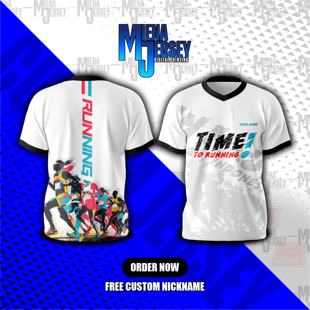RUNNING JERSEY / RUNNING CLOTHES / RUNNING T-SHIRTS / RUNNING T-SHIRTS FREE CUSTOM NICK NAME