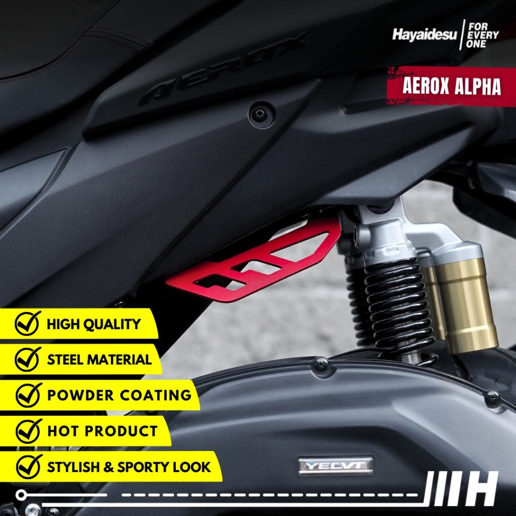 Yamaha AEROX ALPHA ขายึดรั้ง (มาตรฐาน, Cybercity, Turbo) - วัสดุเหล็ก 3 มม. คุณภาพสูง HAYAIDESU