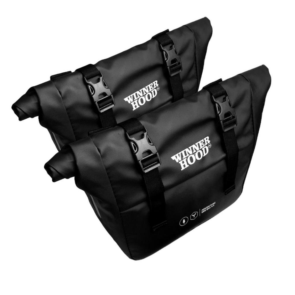 WINNER HOOD - 1 SET Retro / Vintage Touring Sidebag (± 10L) Honda WIN 100 กระเป๋าข้างมอเตอร์ไซค์