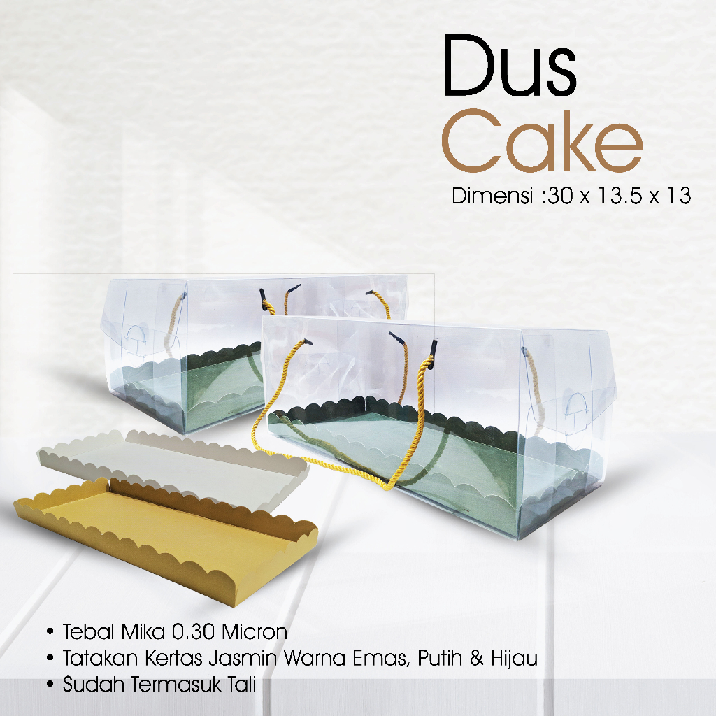 เค้ก / อาหาร กล่องไมกา ขนาด 30 x 13.5 x 13 (โมติ 0.30 ไมครอน ไมก้า ความหนา)