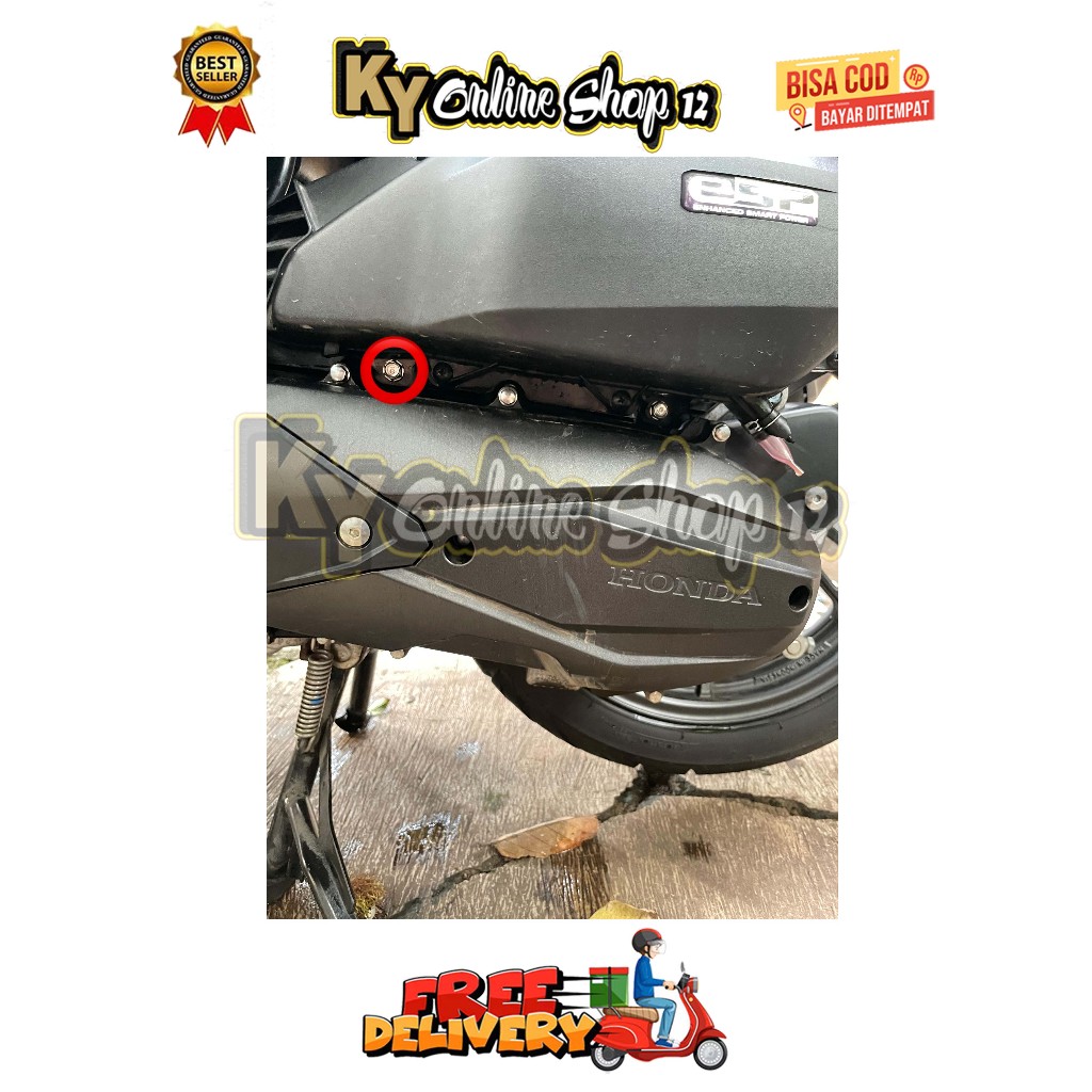 กล่องกรอง ; MOUNTING BOLT (1 BOLT) VARIO 125 / 150 LED OLD LED NEW BULB KZR GEN 1 2 ปี 2012 - 2025 B