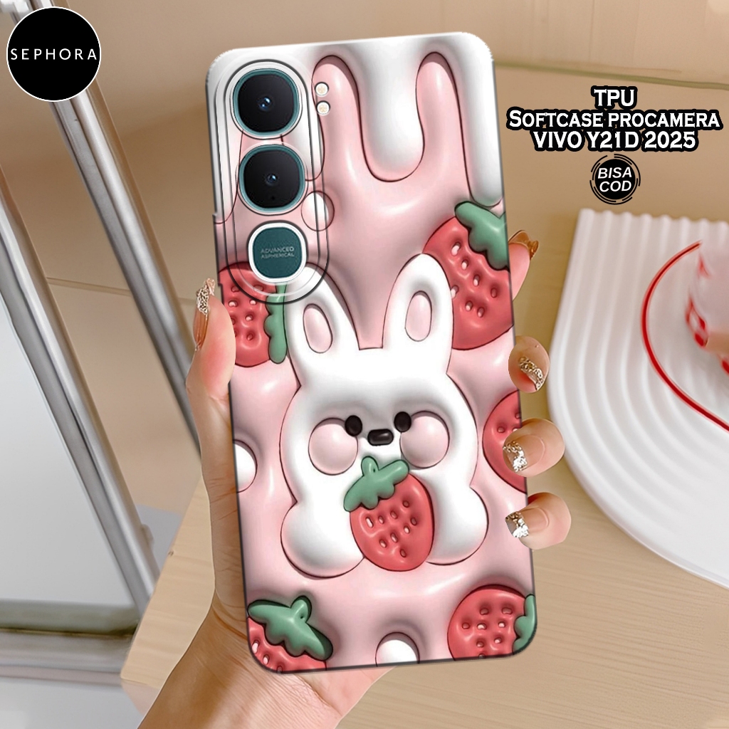 เคส HP ใหม่ล่าสุด VIVO Y21d 2025 - เคสไอศกรีมแฟชั่น - VIVO Y21d 2025 Softcase - เคสกล้อง Pro - เคส V
