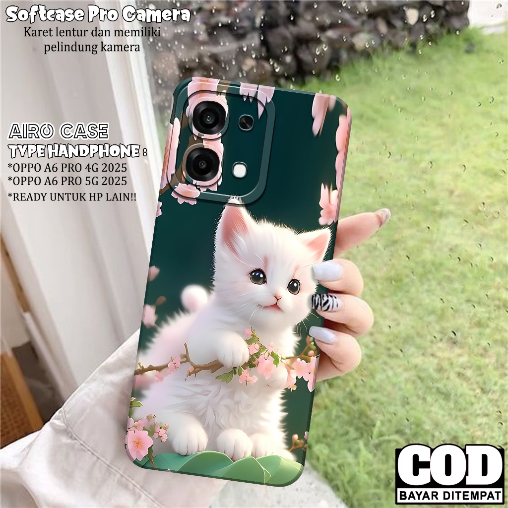 เคส HP ล่าสุด OPPO A6 PRO 4G/ 5G 2025 - เคส OPPO A6 PRO 4G/ 5G Softcase - เคส CAT Fashion - เคส OPPO