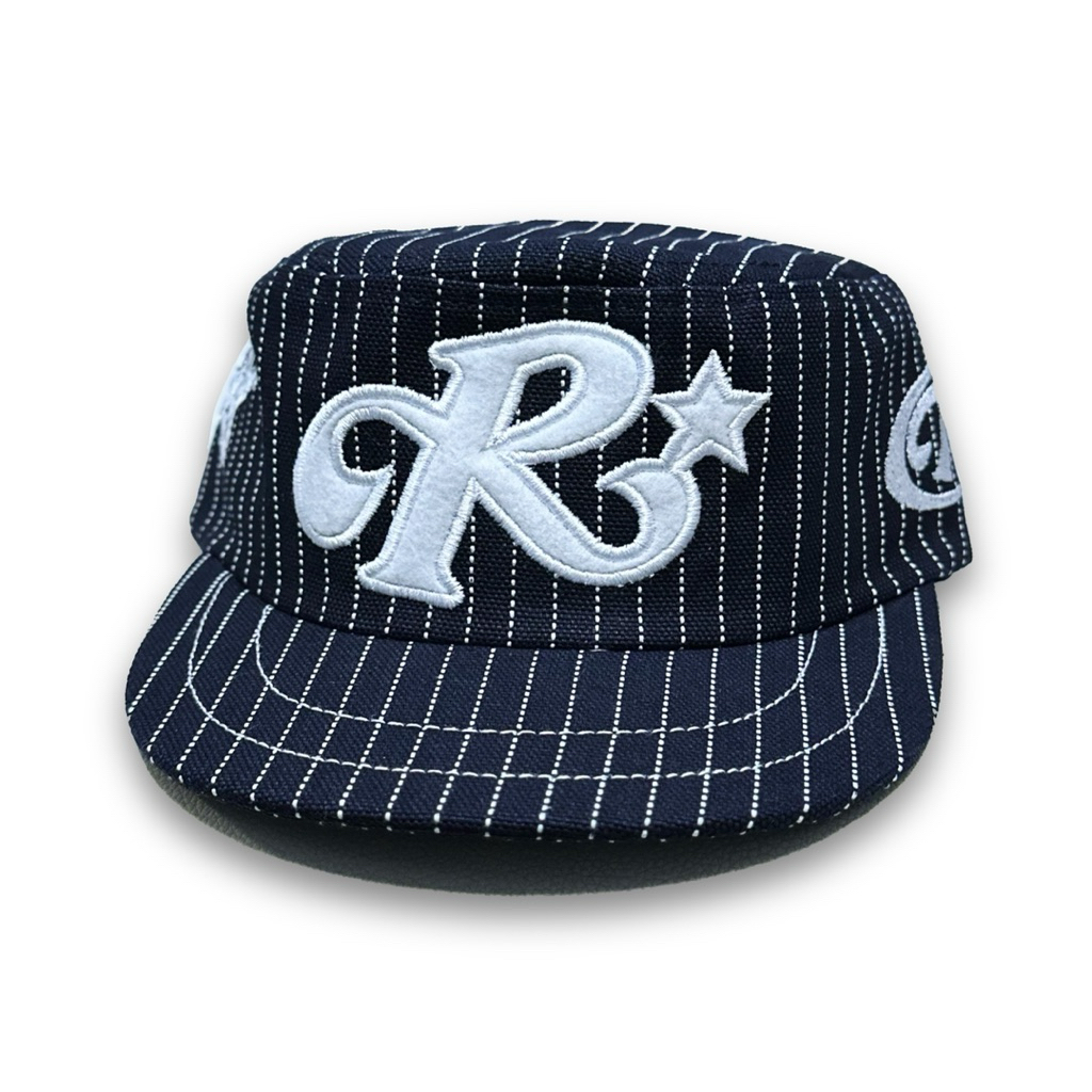 Thisplan Black Logo Jeans Pillbox Hat