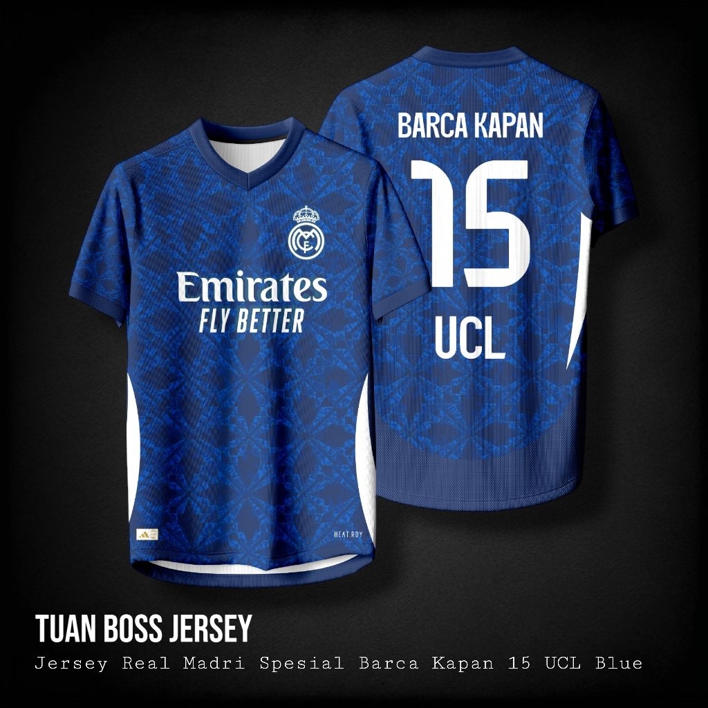 MADRID SPECIAL BARCA KAPAN 15 UCL BLUE JERSEY