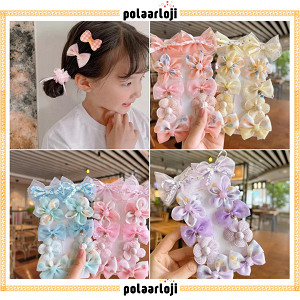 PA Jepit 10Pcs Jepit Rambut Anak Anak Lucu Motif Bunga Pita Gaya Korea Import IR121
