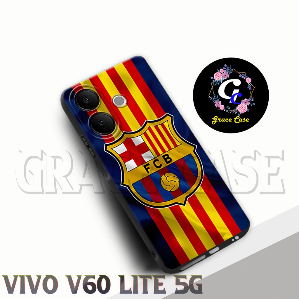 (GC34) ยางเคสอ่อน Hp VIVO V60 LITE 5G | เคสลายฟุตบอล | เคสกล้อง VIVO V60 LITE 5G ซิลิโคน Tpu Pro | เ