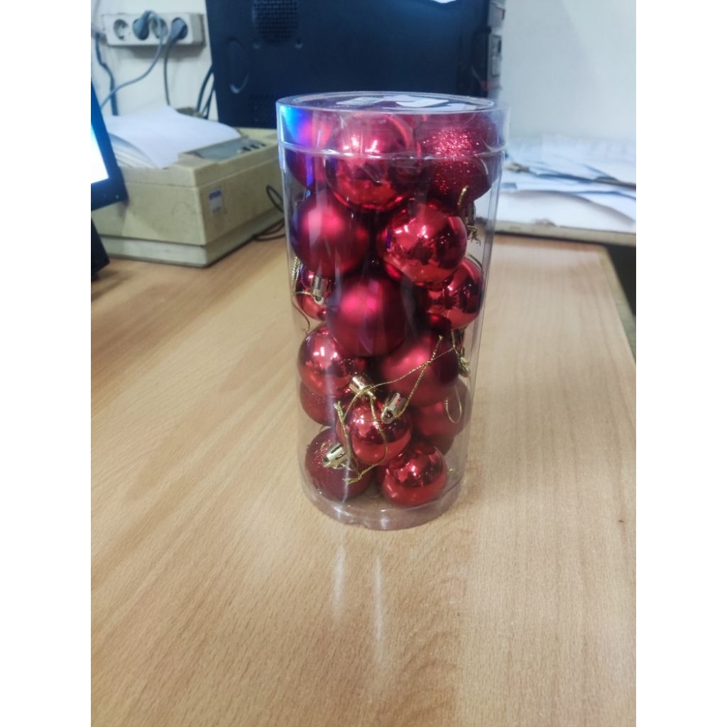 CHRISTMAS TREE Ball ORNAMENT 4 ซม.X 24PC - CHRISTMAS TREE อุปกรณ์เสริม DECORTATION 4 ซม.X 24PC - CHR