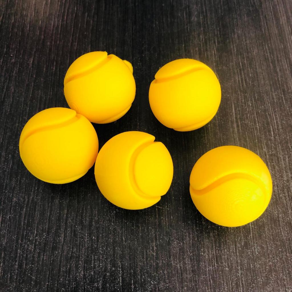 GANTUNGAN Miniature 3D Printing Padel Tennis Ball (ธรรมดา) สําหรับพวงกุญแจ - ธรรมดาไม่มีพวงกุญแจ