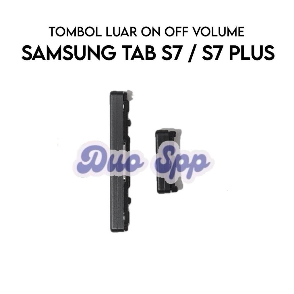 TOMBOL ปุ่มภายนอก 1 ชุด Power On Off Volume Samsung Galaxy Tab S7 / S7+ / Tab S7 Plus / T970 / T975 