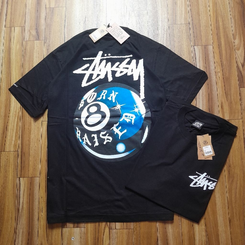 เสื้อยืด Stussy Ball 8 ใหม่สําหรับผู้ชายและผู้หญิง
