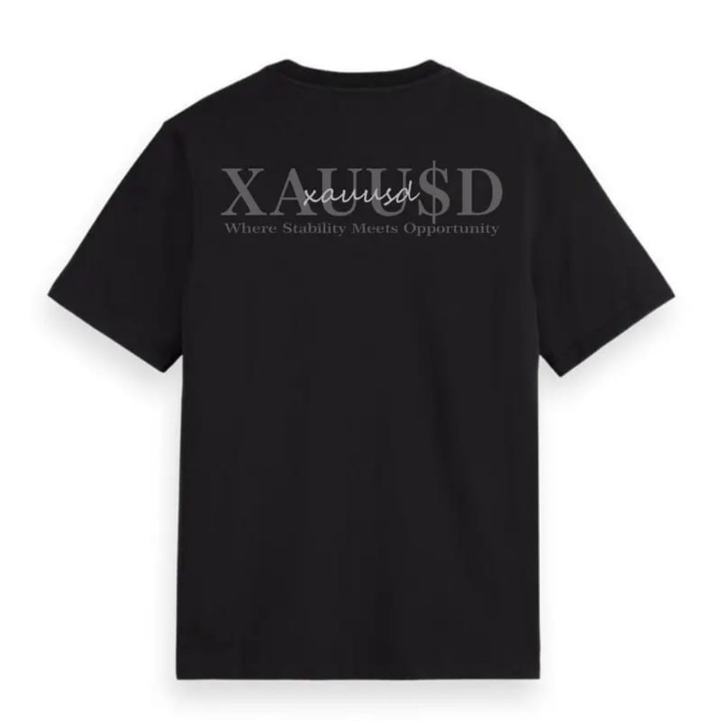 เสื้อยืด XAUUSD / เสื้อ XAUUSD Distro / เสื้อยืดผู้ชายและผู้หญิง ผ้าฝ้ายหวี 24 วินาที