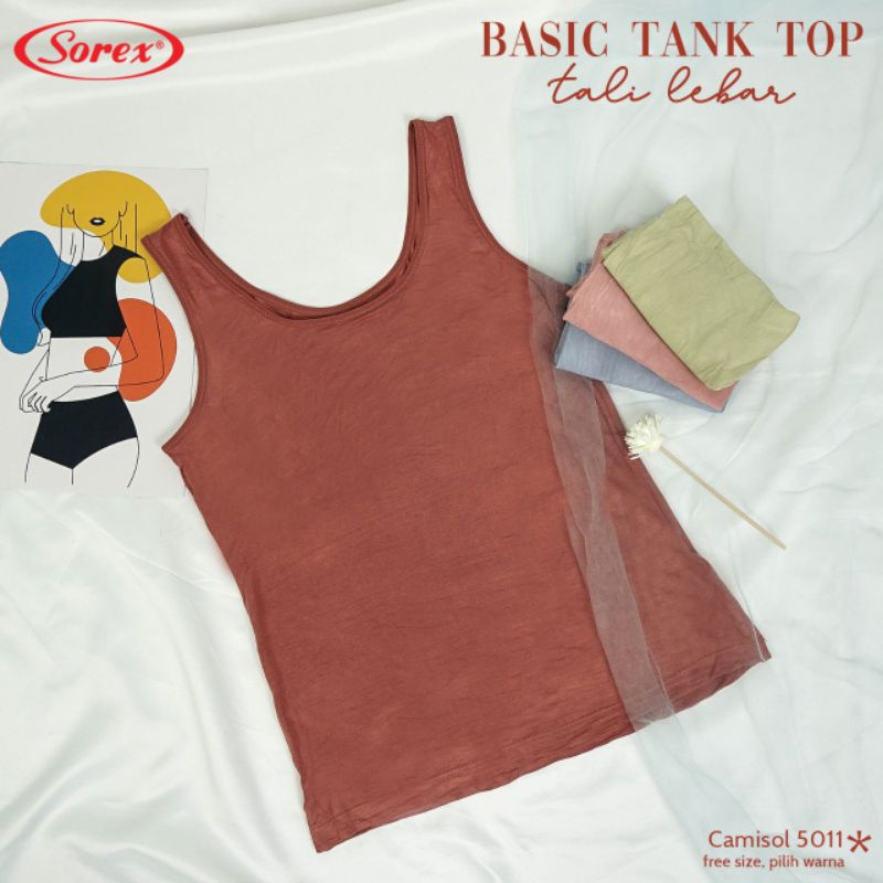 KATUN YANTI98 - SOREX 5011 COTTON TANKTOP - Sorex Tanktop Camisol 5011 ลาย้เหนียว Cotton - SOREX 501