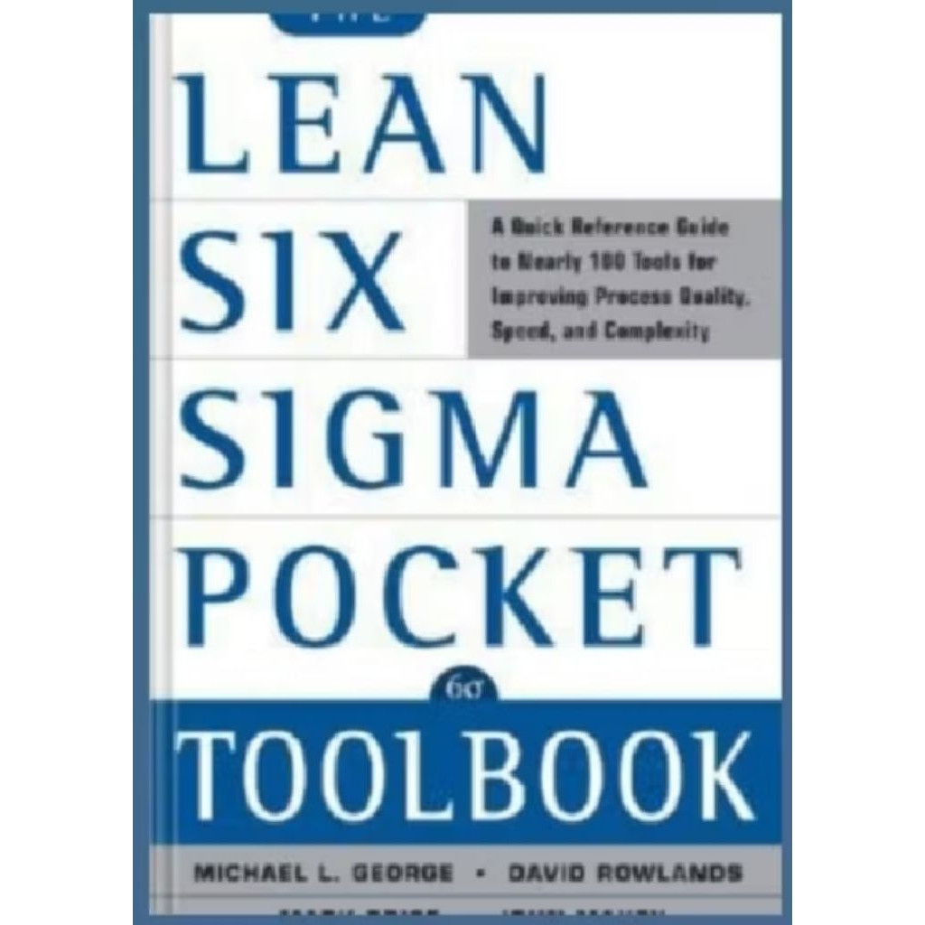 หนังสือทางกายภาพ Lean Six Sigma Pocket
