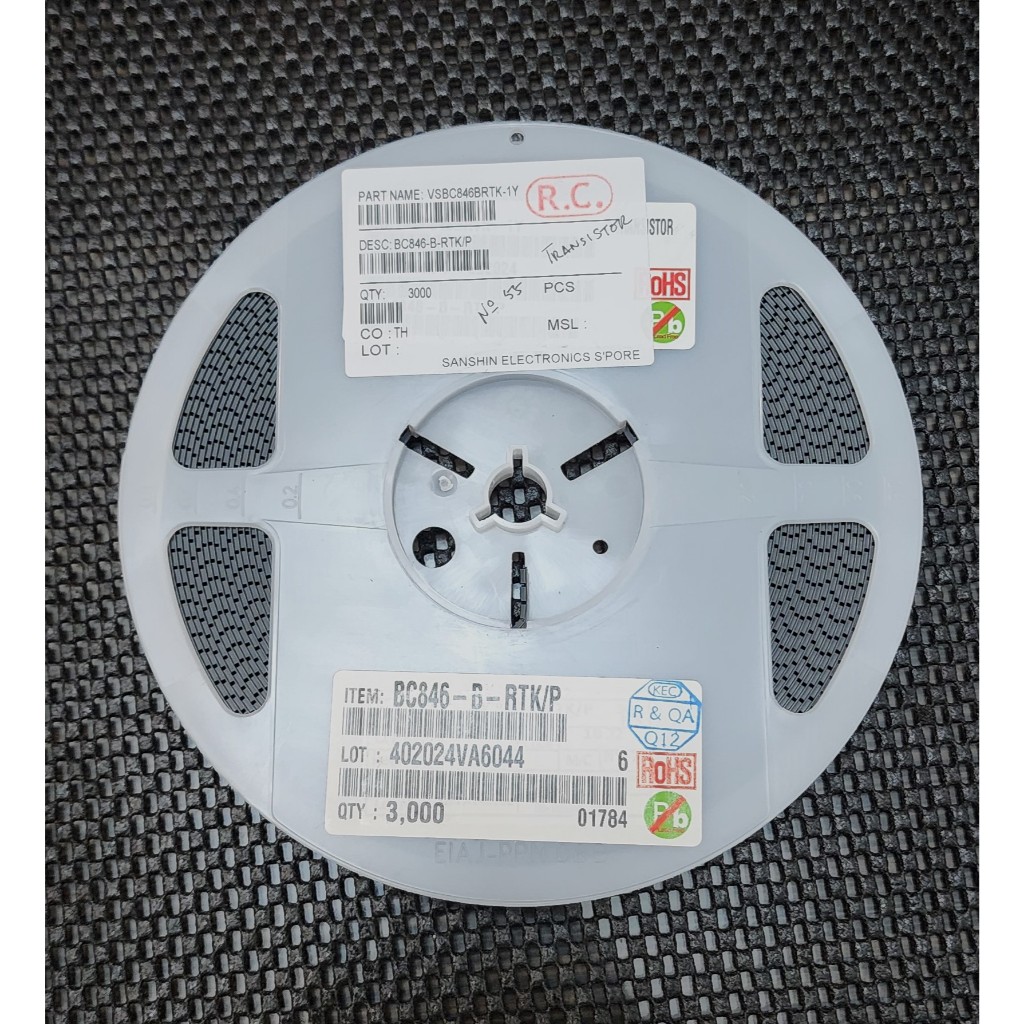 ทรานซิสเตอร์ SMD BC846B BC846 NPN 65V 100mA SOT-23 วัตถุประสงค์ทั่วไป - ราคาต่อ 1 ชิ้น