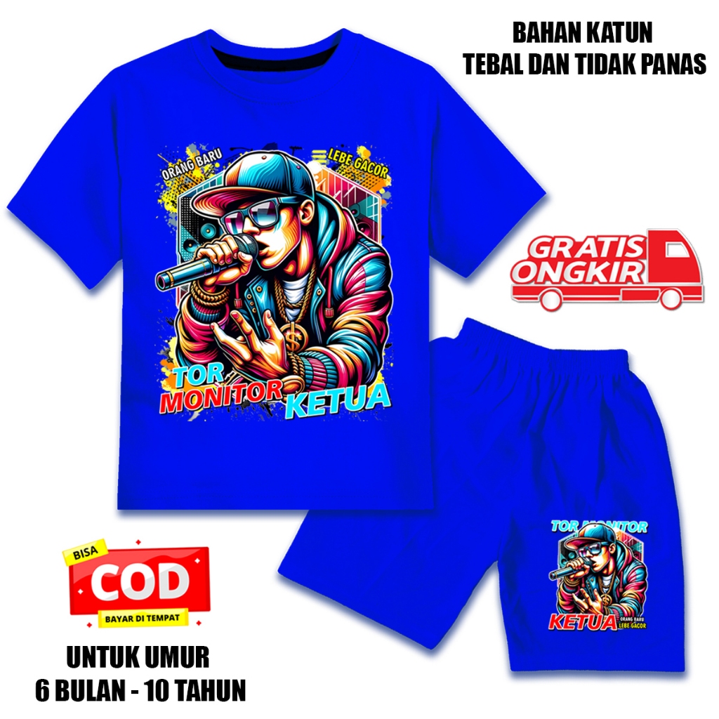 KATUN เสื้อยืดเด็ก สูทขาสั้น อายุ 6 เดือน - 10 ปี ผ้าคอตตอน dtf tor ketua 2