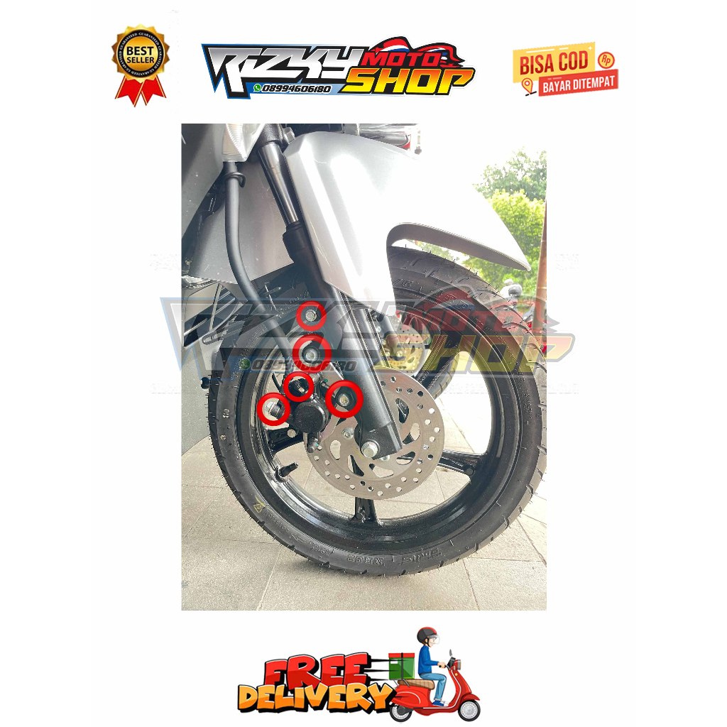 BRACKET BOLT + BRAKE + BANJO + FRONT CALIPER NEPEL (5 BOLTS) MIO SERIES 115 / 125 M3 J SOUL GT FINO 