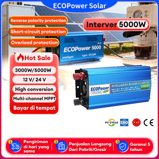Power Inverter Pure Sine Wave (PSW) 12V/24V 3000/5000 Watt DC to AC Mitsuyama Electricity Saver