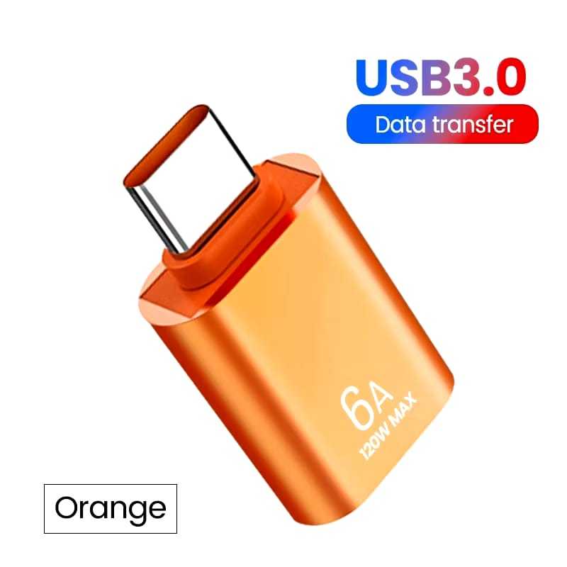 JH OTG USB TO TYPE C 6A 120W MAX ADAPTER CONVERTER ADAPTER TYPE C