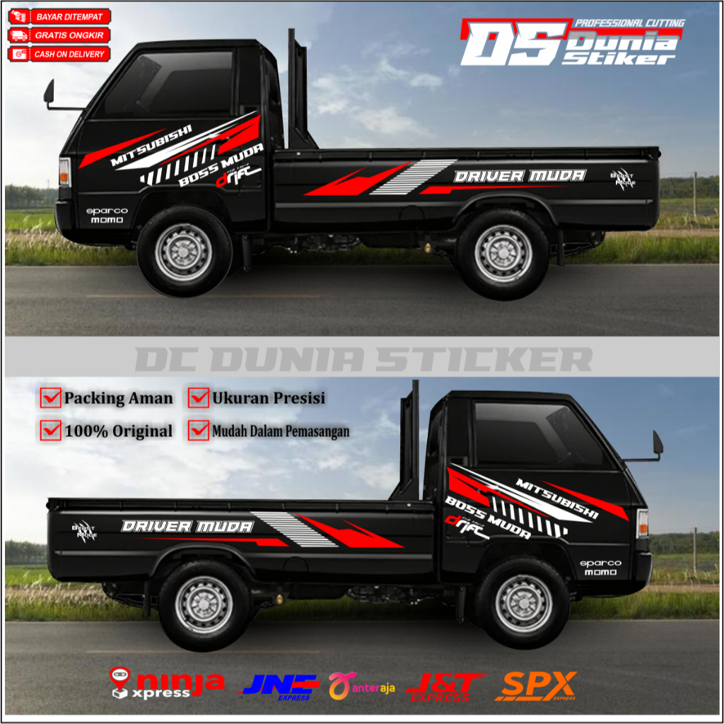 MITSUBISHI L300 สติ๊กเกอร์ติดรถ ทนทาน YOUNG DRIVER สติ๊กเกอร์