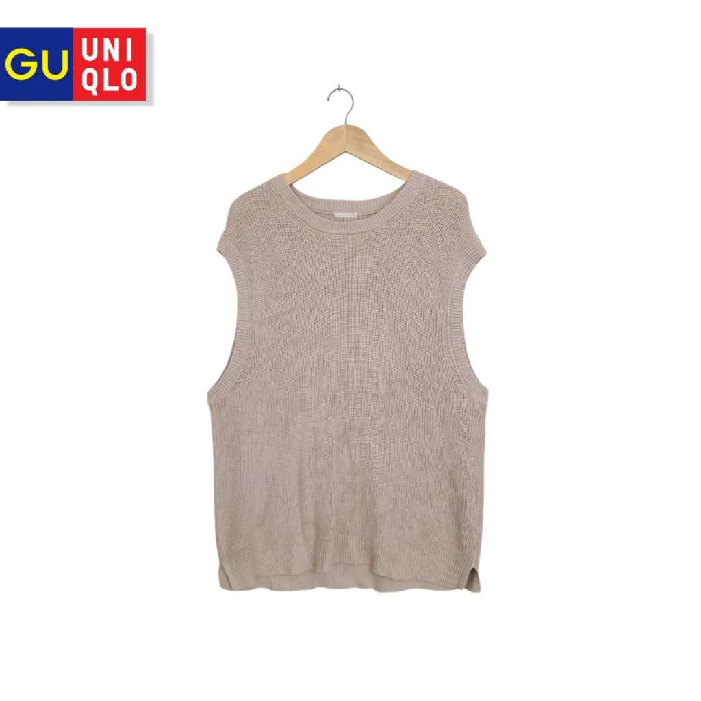 เสื้อกั๊กถัก O-neck Uniqlo Coksu Basic (CODE: B117 - 25)